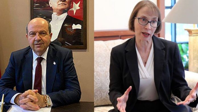 Amerikan Büyükelçisi Judith Garber, Cumhurbaşkanı Ersin Tatar