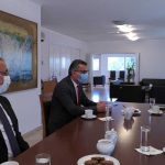 CTP Genel Başkanı Tufan Erhürman ve Dış ilişkiler Sekreteri Fikri Toros