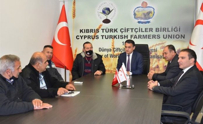 Tarım ve Doğal Kaynaklar Bakanı Oğuz, Kıbrıs Türk Çiftçiler Birliği’ni ziyaret etti