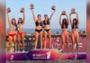 Pro Beach Tour Kulüpler Plaj Voleybolu Şampiyonası'nda şampiyon Nehir ve Şerifenaz ikilisi