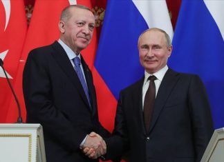 Türkiye Cumhurbaşkanı Erdoğan, Rusya Devlet Başkanı Vladimir Putin