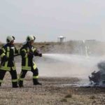 Sivil Havacılık Dairesi, yangın söndürme ve kurtarma tatbikatına katıldı