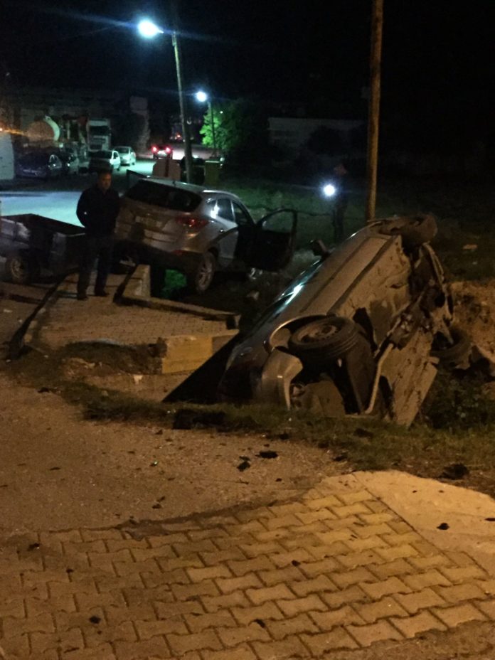İskele-Ercan ana yolunda kaza: 4 yaralı