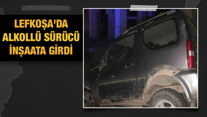 Lefkoşa’da yaşanan trafik kazasında alkollü içki tesiri altındayken araç kullanan sürücü, kazaya neden oldu.