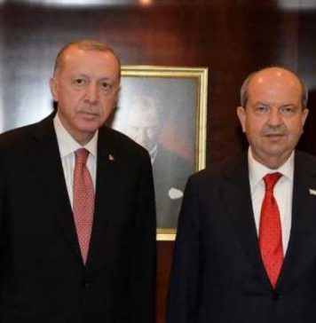 Cumhurbaşkanı Ersin Tatar ile Türkiye Cumhurbaşkanı Erdoğan