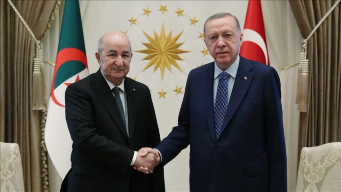 Cezayir Cumhurbaşkanı Tebbun, Cumhurbaşkanı Erdoğan