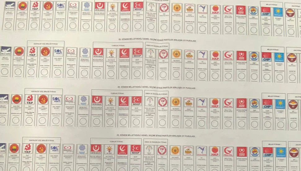 Türkiye'de ittifakların ve partilerin oy pusulasındaki yerleri kesinleşti
