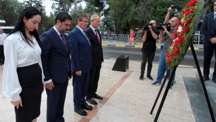 UBP 48. yılı kapsamında Atatürk Anıtı’na, Rauf Raif Denktaş ve Dr. Fazıl Küçük